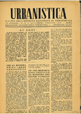 Urbanistica First Page n.5/1945