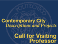 CALL FOR VISITING PROFESSOR in “Contemporary City: Descriptions and Projects”_Logo CC