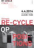 Planum Events 04.2014 </br> Re-Cycle Italy | 4 aprile 2014 - Venezia