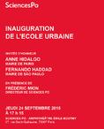 Inauguration DE L'ECOLE URBAINE | Sciences Po, Paris